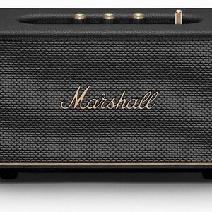 Marshall Acton III Black Portable Speaker with Gold Accents